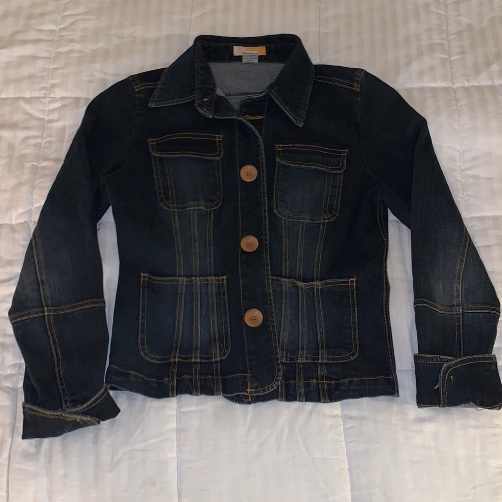 Tulle denim jacket size medium